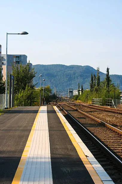 An empty railwaystation
