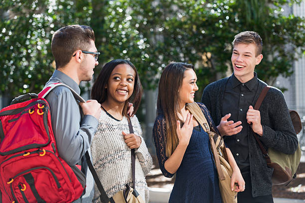 istock Multi-ethnic group of high school students outdoors 536247549