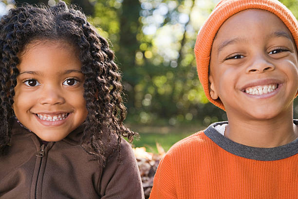 istock Sister and brother smiling 536248761
