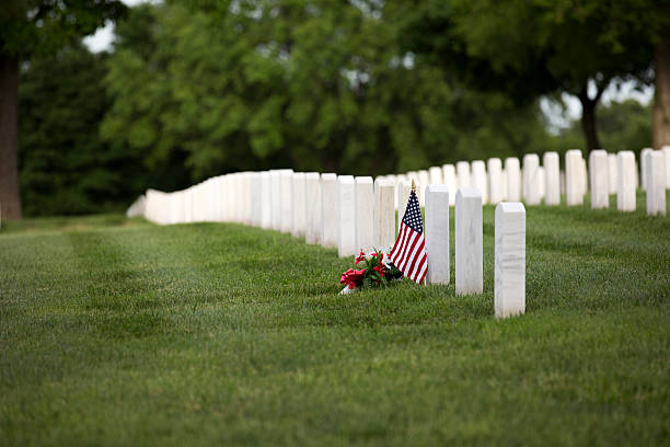 istock military cemetery headstones mark dead veterans graves 536260468