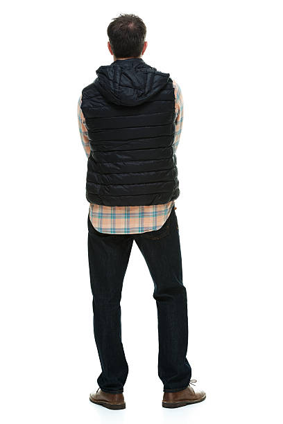 istock Rear view of casual man standing 536266688