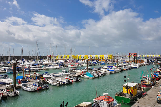 istock Yachts moored at Brighton marina 536270480