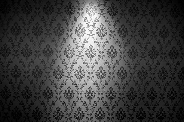 istock Floral wallpaper with spotlight 536271849
