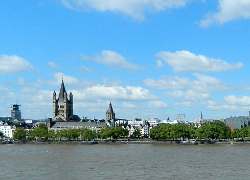 Panoramic view of Cologne from Saint Martin