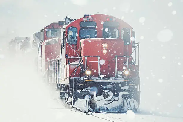 Photo of Freight Train in Snow