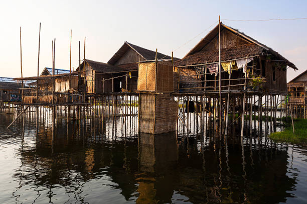 istock Floating Village at Inle Lake, Shan State, Myanmar 536273215