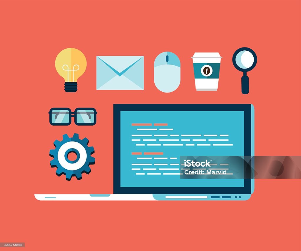 Concept Drawing Computer Programming Programming Concept Illustration Stock Illustration - Download Image ...