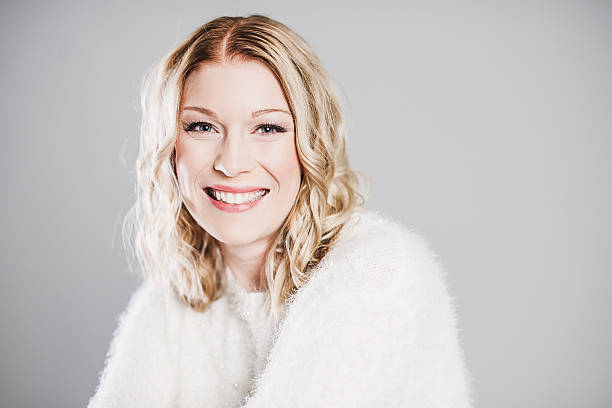 istock Happy beautiful woman in studio. 536274563