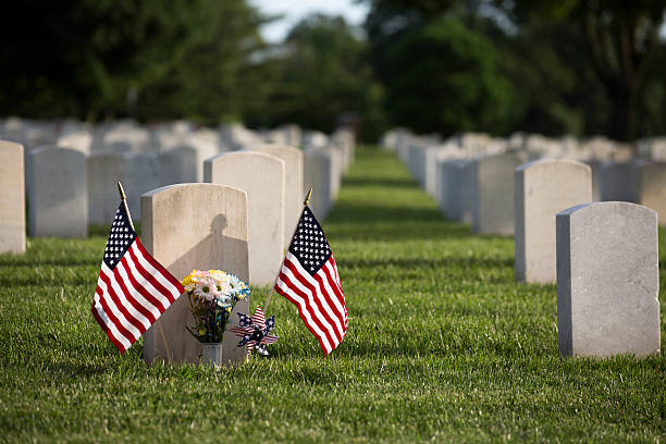 istock military cemetery headstones mark dead veterans graves 536274724