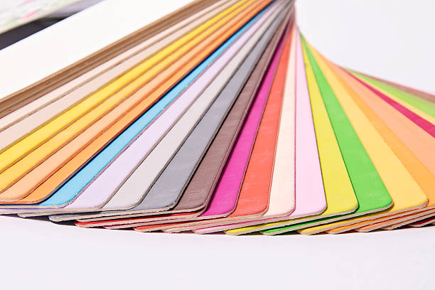 tavolozza di colori - home decorator make over series color swatch house painter foto e immagini stock