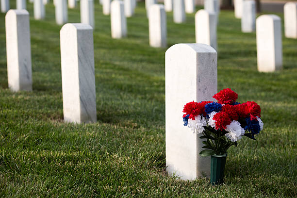 istock military cemetery headstones mark dead veterans graves 536276636