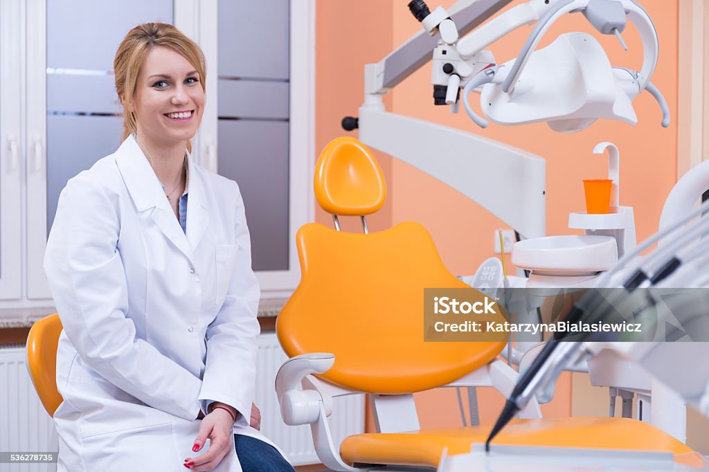Young dentistry in the workplace Portrait oy young dentistry in the workplace 2015 Stock Photo