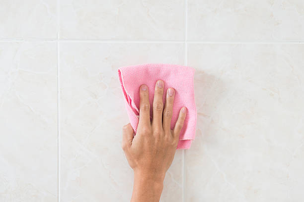 istock Cleaning - cleaning window pane with detergent, spring cleaning concept 536286545