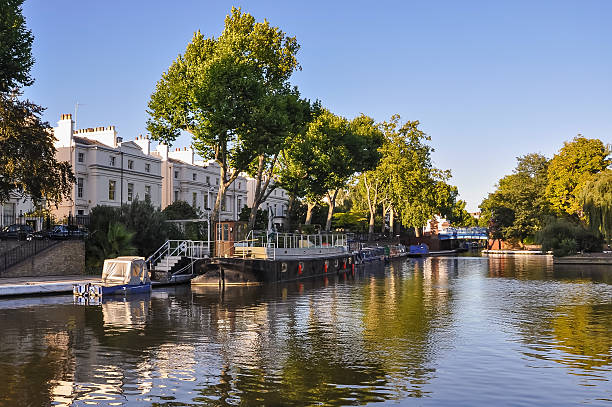 Little Venice canal on London Little Venice canal on London, United Kingdom little venice london stock pictures, royalty-free photos & images