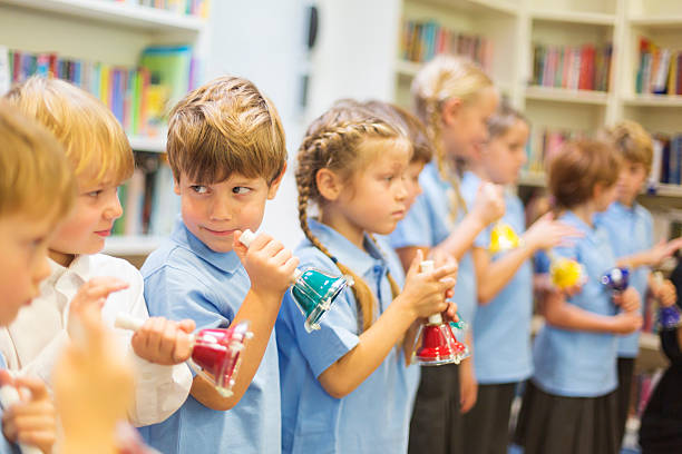 istock Musical Bells Being Played by School Children 536288211