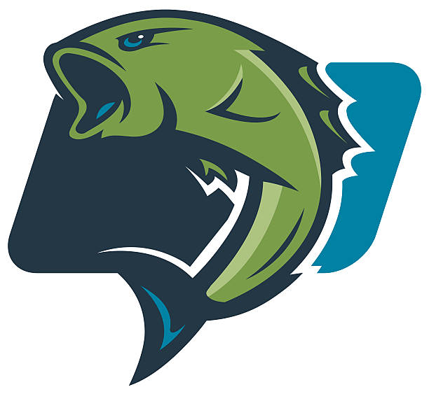 bas sieć logo - rockfish stock illustrations