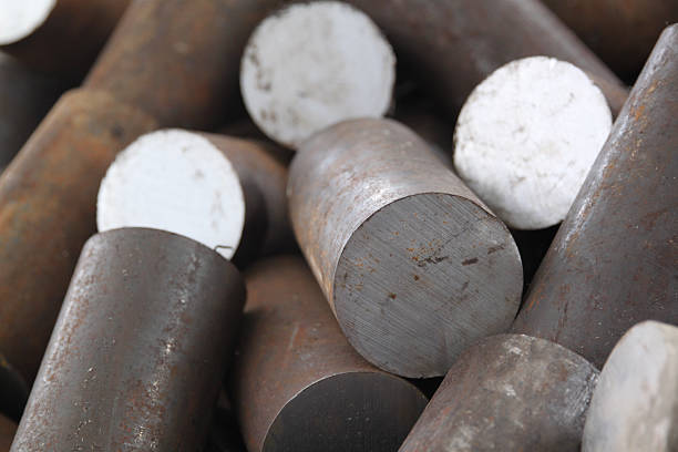 istock Round billet of metal 536292033