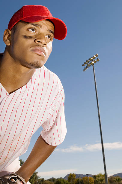istock Baseball Outfielder Waiting For Play 536292523