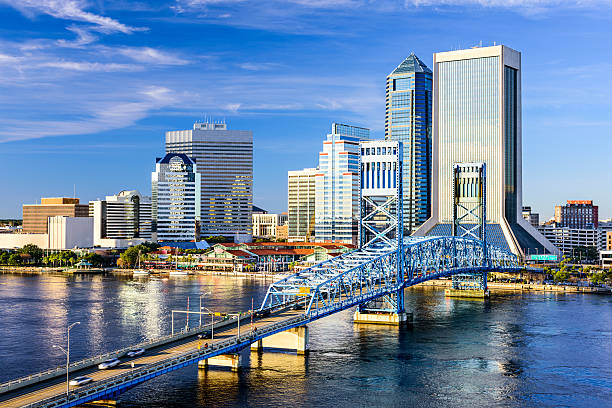 Jacksonville, Florida Skyline stock photo