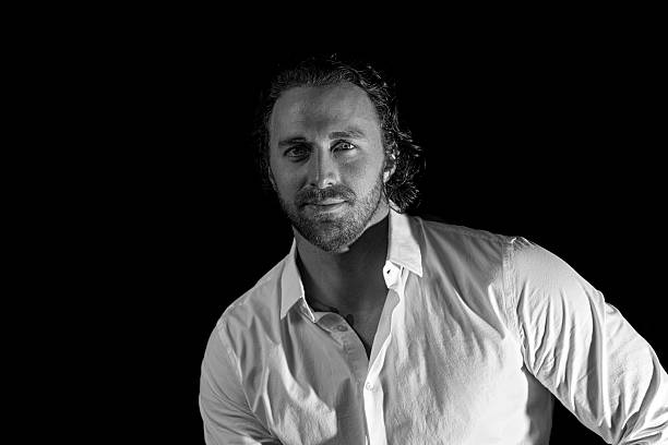 istock Male Portrait in Black and White 536312337