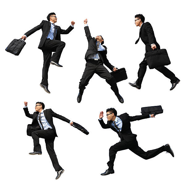 istock Happy business man jump 536313229