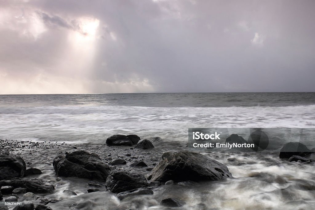 Vancouver Island Moody skies along the shores of Vancouver Island. 2015 Stock Photo
