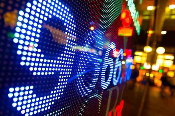 istock Digital stock market chart display 536315603