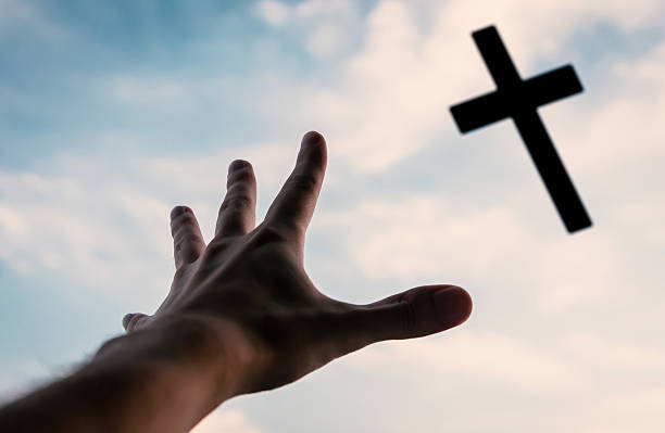 istock The cross in the sky. 536316583