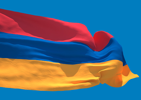 Armenia ondea bandera HD photo