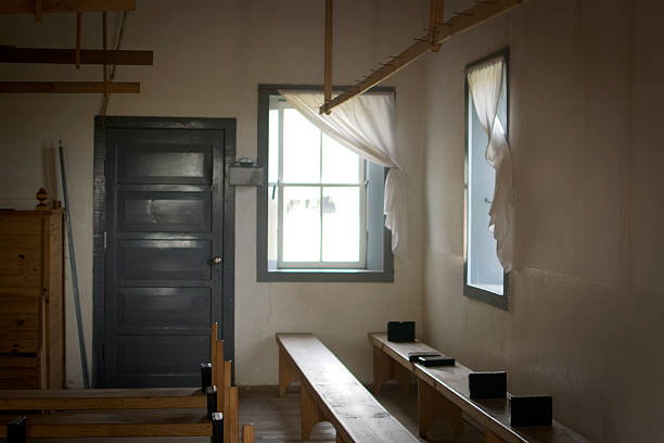Inside of an empty menonita church in Argentina