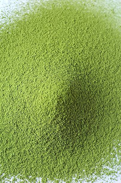 Powdered green tea judging from the top.