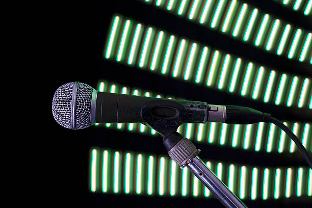 istock green wavy arc near microphone 536352685