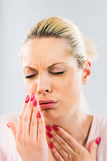istock Woman coughing. 536352753