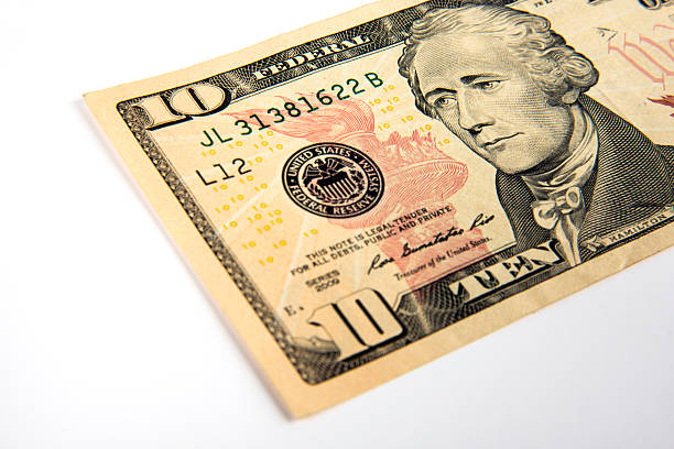 istock Ten American Dollar Bill 536353725