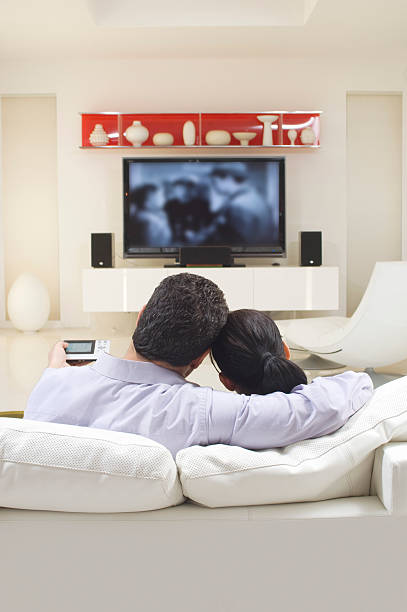 istock Loving Couple Watching TV 536356895