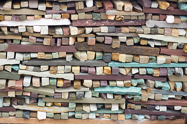 istock Facing a colorful mix of shale stone 536371308