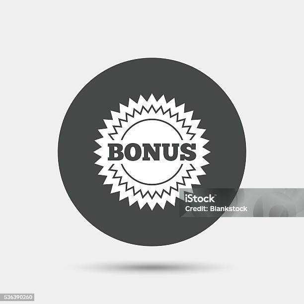 Bonus Sign Icon Special Offer Star Symbol Stock Illustration - Download Image Now - Advertisement, Advice, Badge