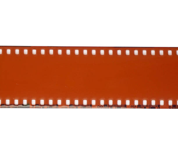 istock Blank grained film strip texture 536404743