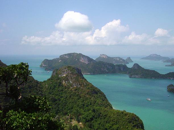 ang thong national park, panoramiczny widok tajlandii - ang thong islands zdjęcia i obrazy z banku zdjęć