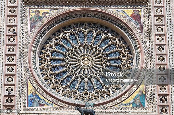 Cathedral Of Orvieto Umbria Italy Stock Photo - Download Image Now - Cathedral, Orvieto, Rose Window
