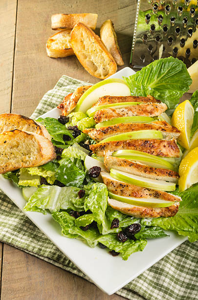 pomme, canneberge salade de poulet - apple chicken chicken breast chicken salad photos et images de collection