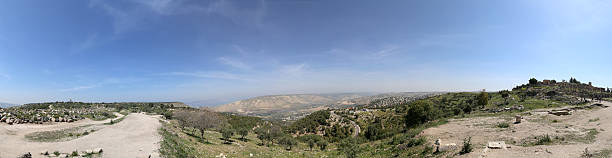 istock Golan Heights and Roman ruins at Umm Qais 536406207