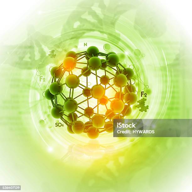 Molecules Background Stock Photo - Download Image Now - 2015, Abstract, Atom