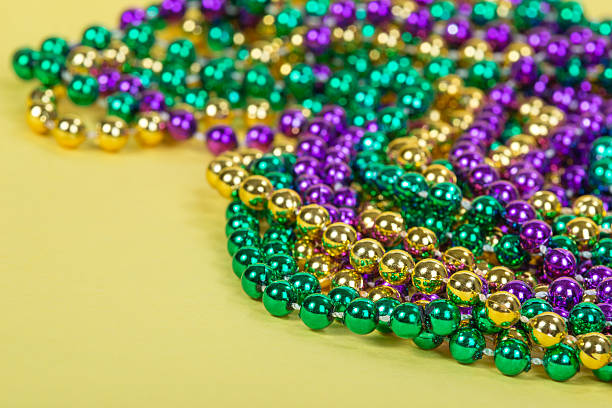istock Colorful Mardi Gras beads 536407415
