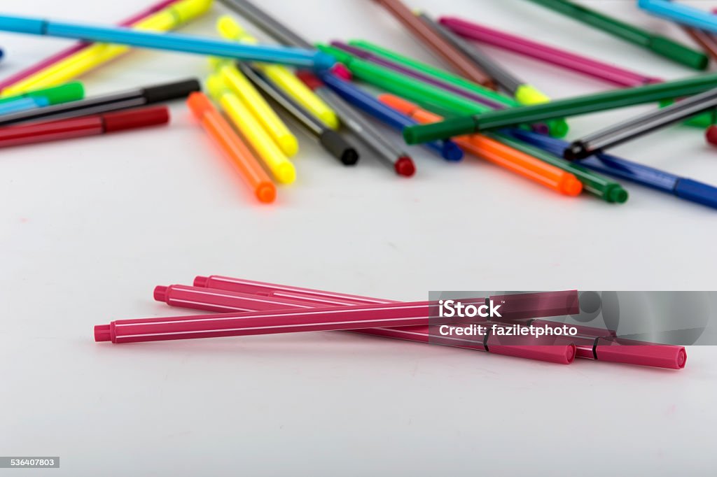 colored felt-tip pen 2015 Stock Photo