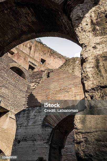 Coliseum Interior View In Rome Stock Photo - Download Image Now - 2015, Amphitheater, Ancient