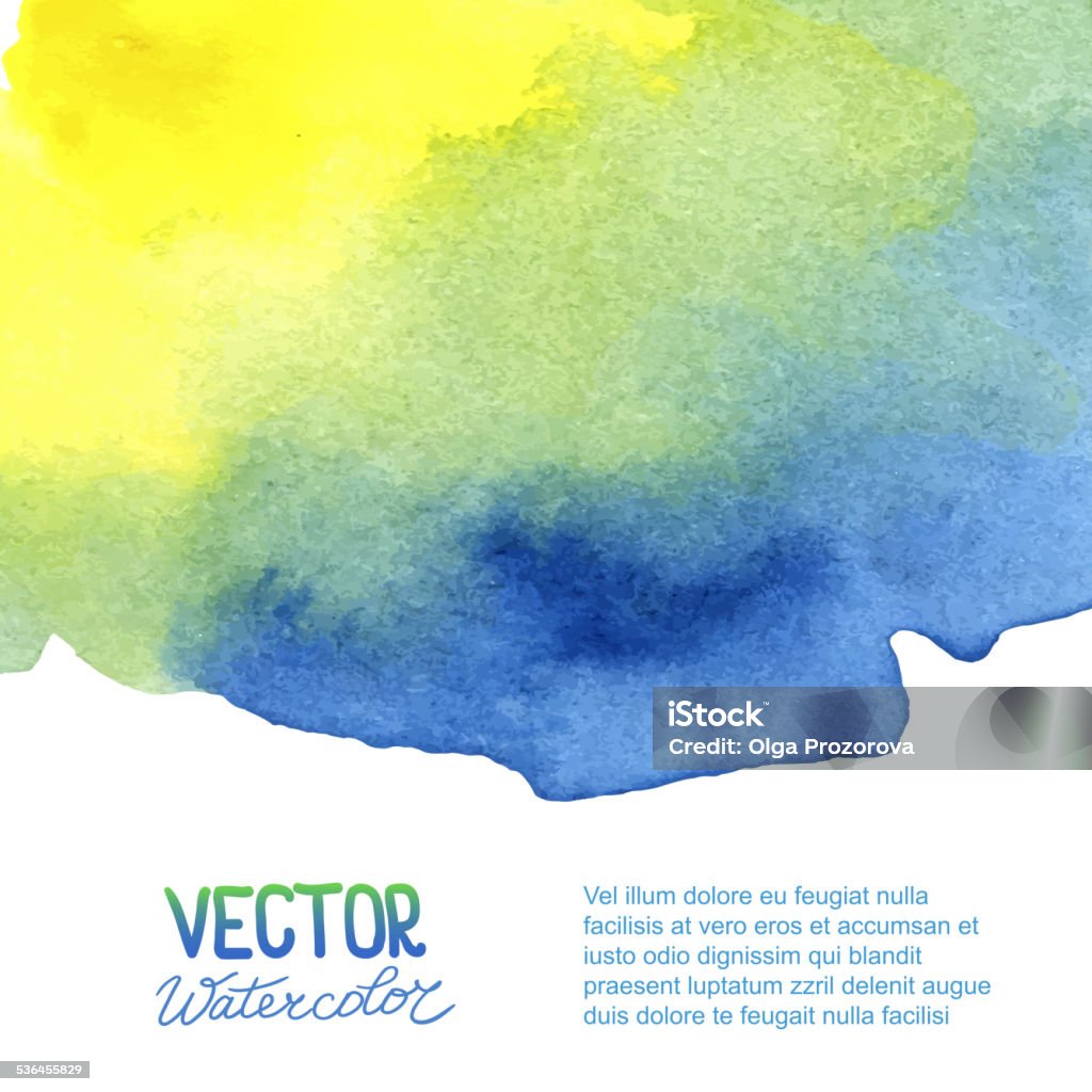 Abstract watercolor background for your design Abstract watercolor background for your design. Eps 8 vector. 2015 stock vector