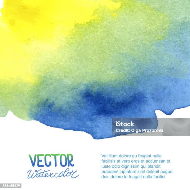 Abstract Watercolor Background For Your Design Stock Illustration - Download Image Now - 2015, Abstract, Art