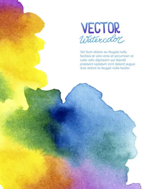 Vector illustration of Abstract watercolor background for your design