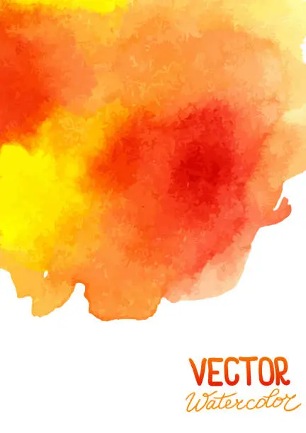 Vector illustration of Abstract watercolor background for your design